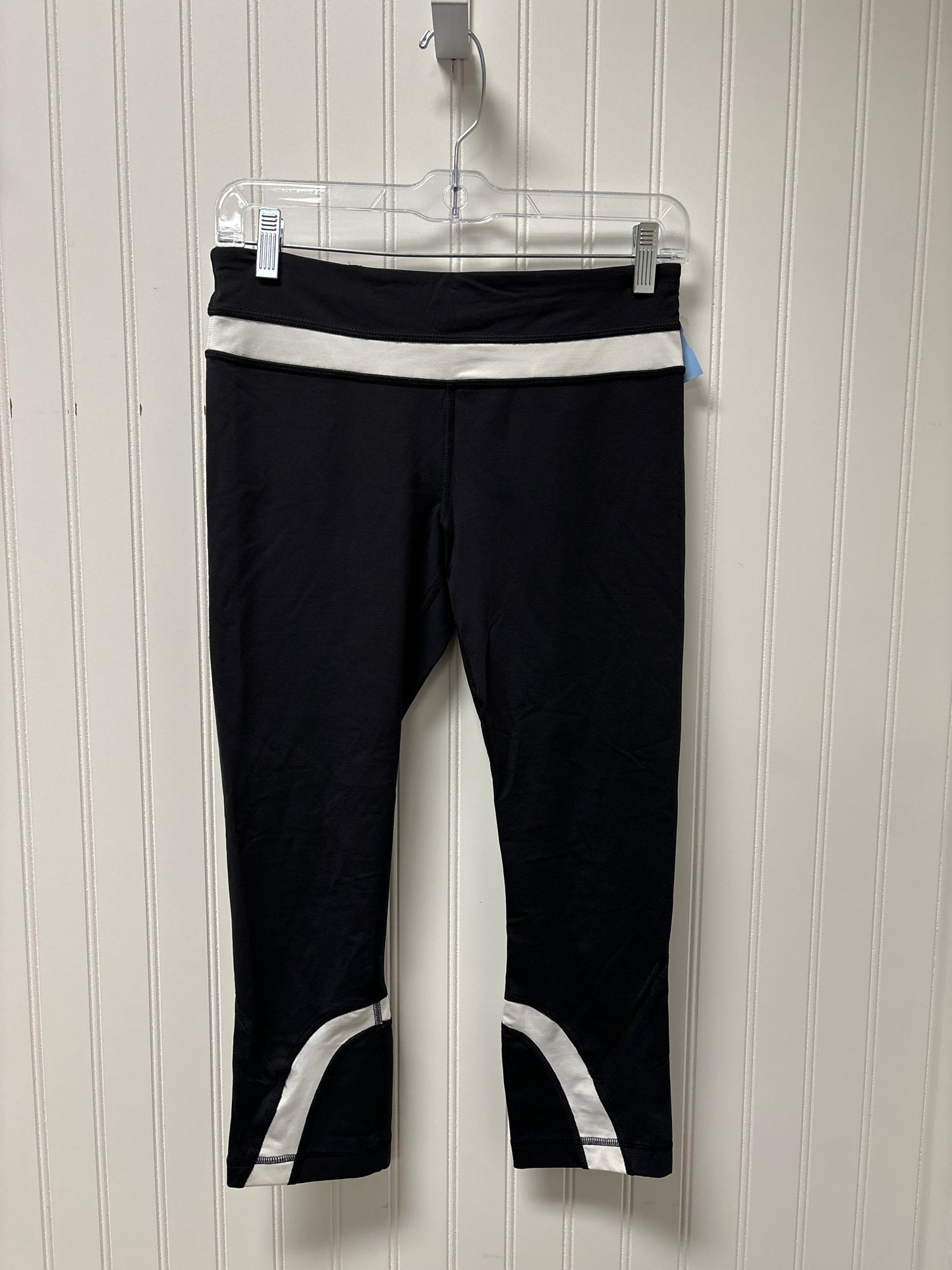 Athletic Leggings By Lululemon In Black & White, Size: S