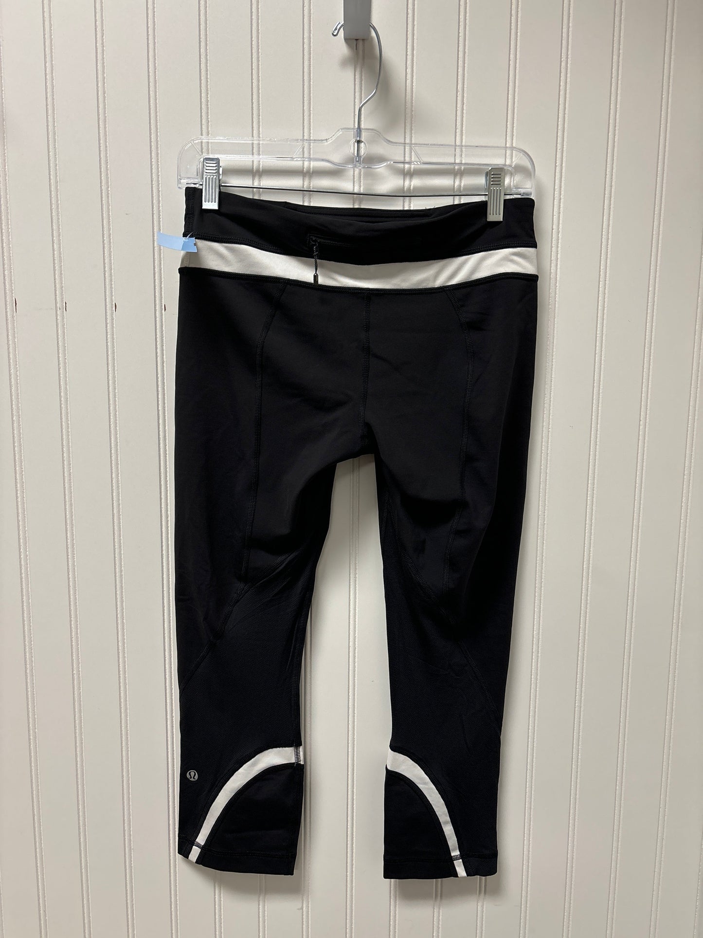 Athletic Leggings By Lululemon In Black & White, Size: S