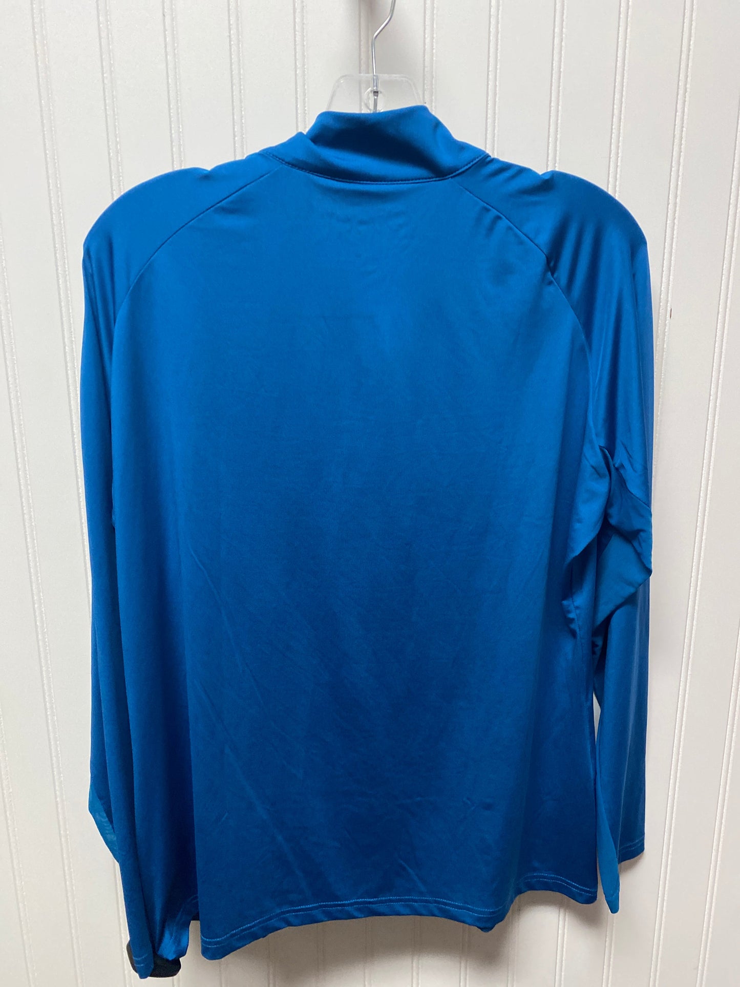 Athletic Top Long Sleeve Collar By Clothes Mentor In Blue, Size: Xl