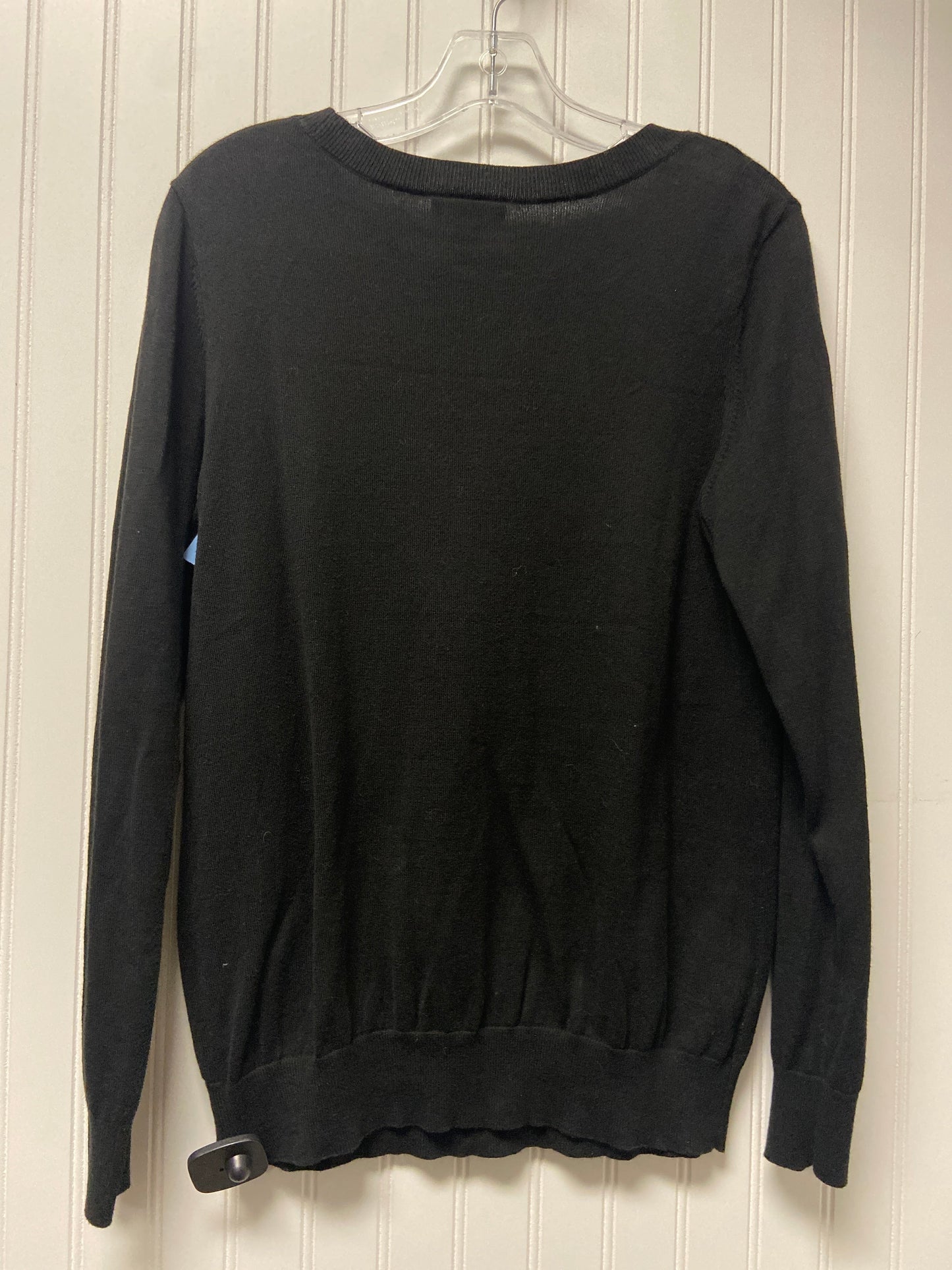 Sweater By Loft In Black & White, Size: M