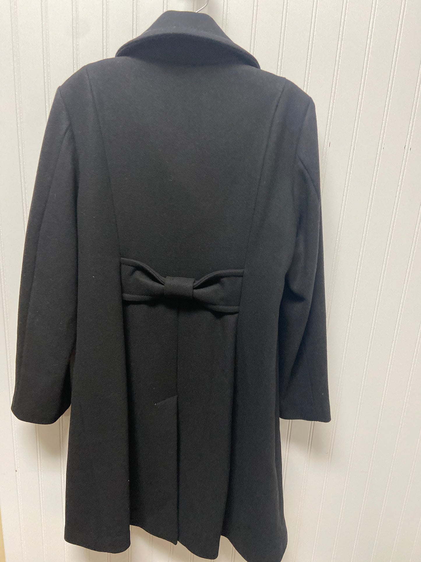 Coat Designer By Kate Spade In Black, Size: L