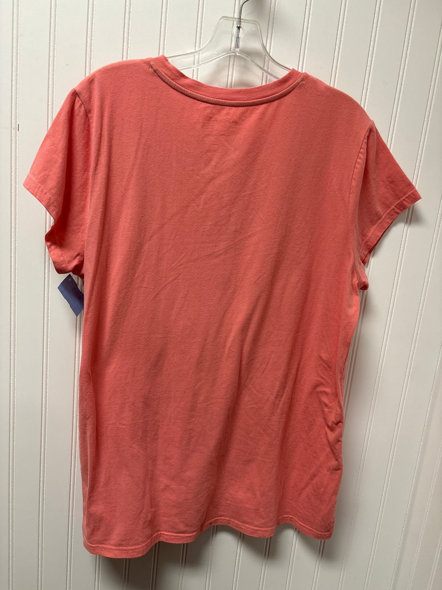 Top Short Sleeve Basic By Ariat In Pink, Size: 1x