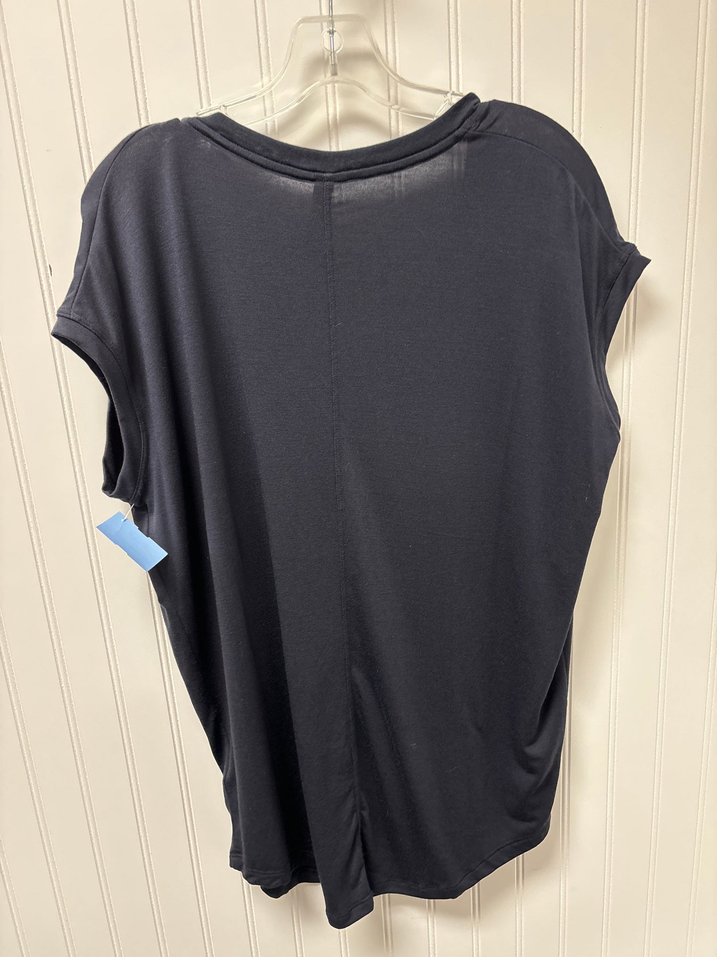 Top Short Sleeve Basic By Athleta In Navy, Size: M