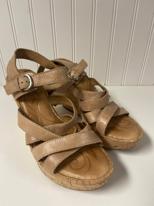 Sandals Heels Wedge By Born In Beige, Size: 9