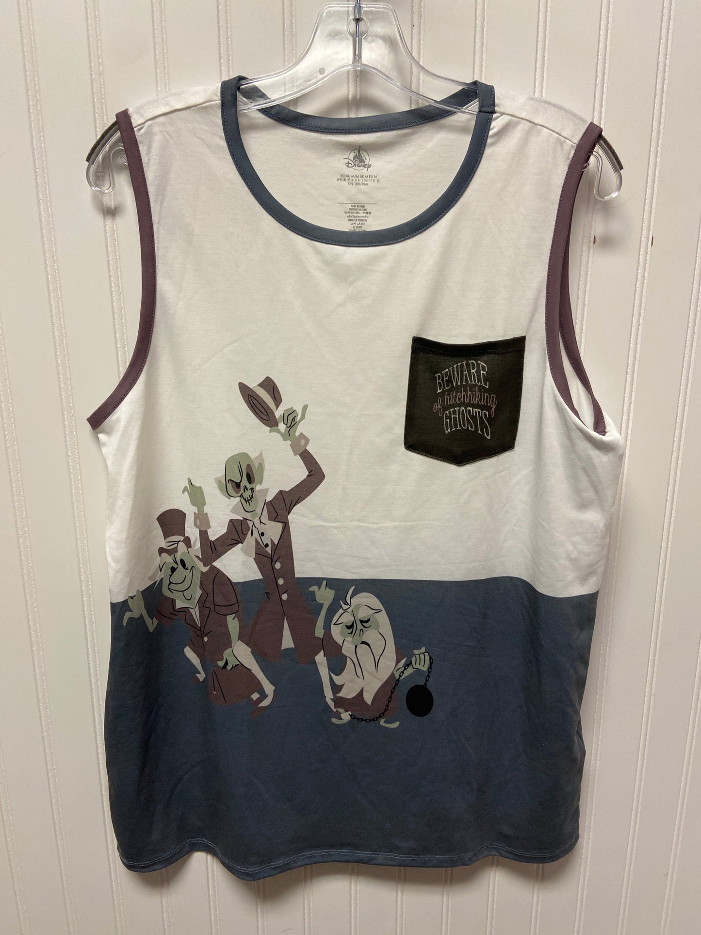 Top Sleeveless Basic By Disney Store In White, Size: M