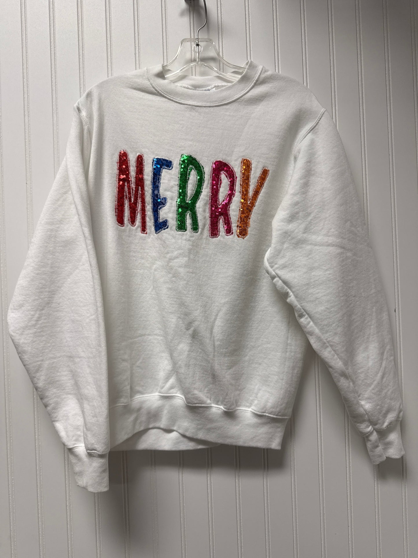 Sweater By Clothes Mentor In White, Size: Sp