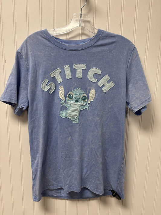 Top Short Sleeve Basic By Disney Store In Blue, Size: M