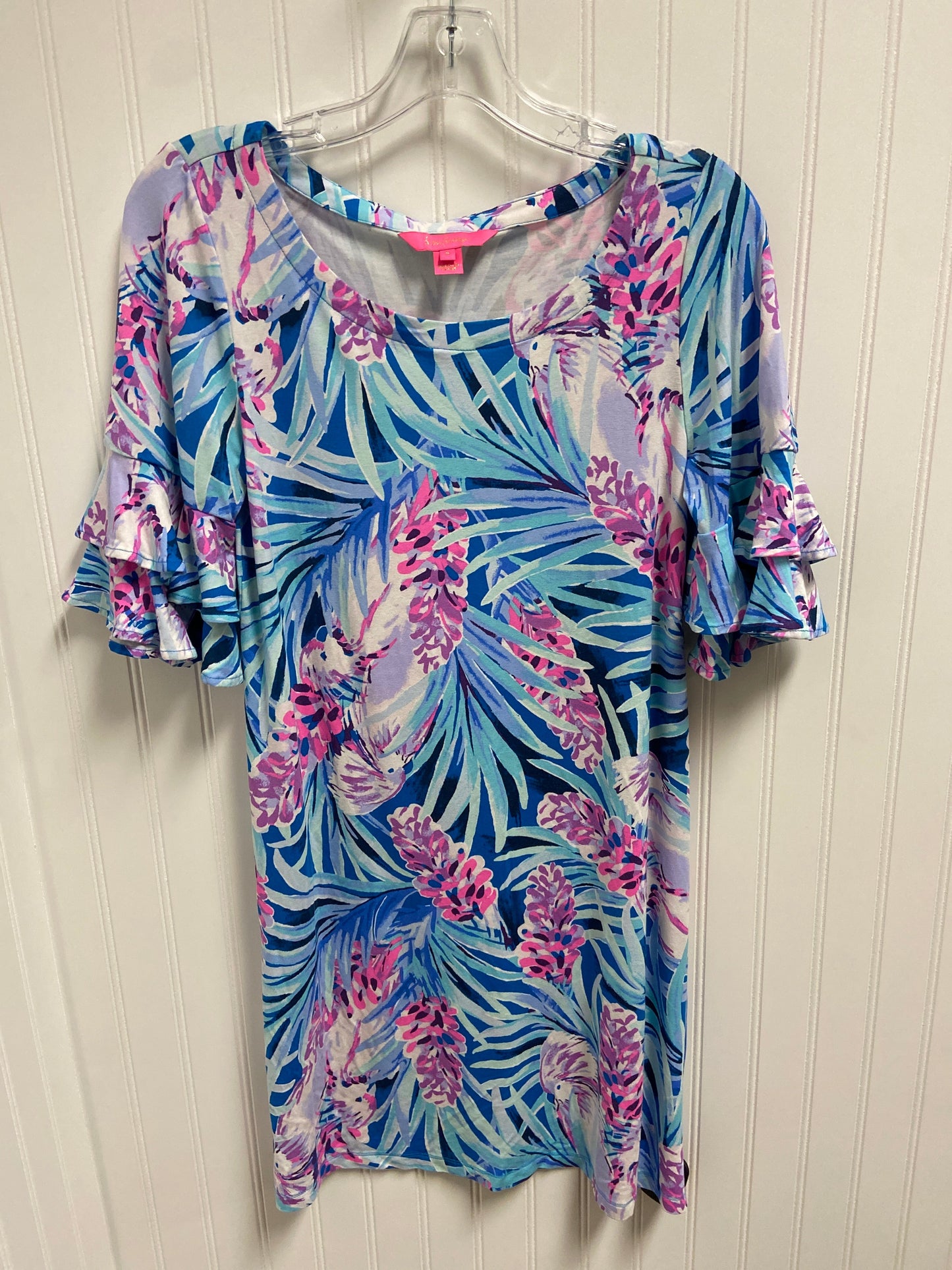 Dress Designer By Lilly Pulitzer In Blue & Purple, Size: S