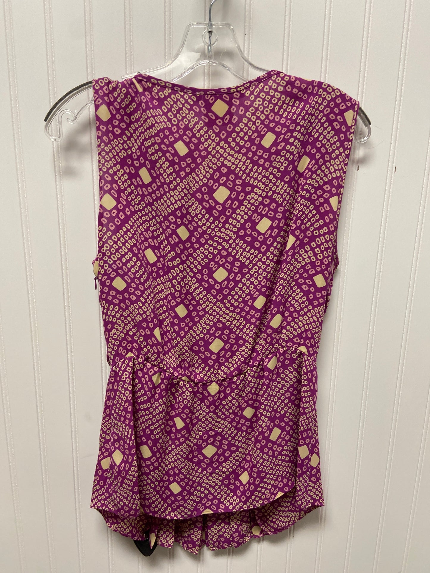 Top Sleeveless Designer By Tory Burch In Purple, Size: M