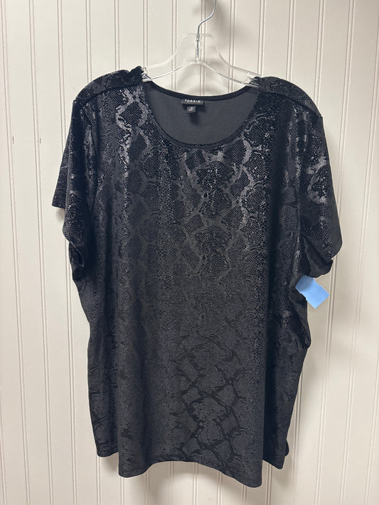 Top Short Sleeve By Torrid In Snakeskin Print, Size: 3x