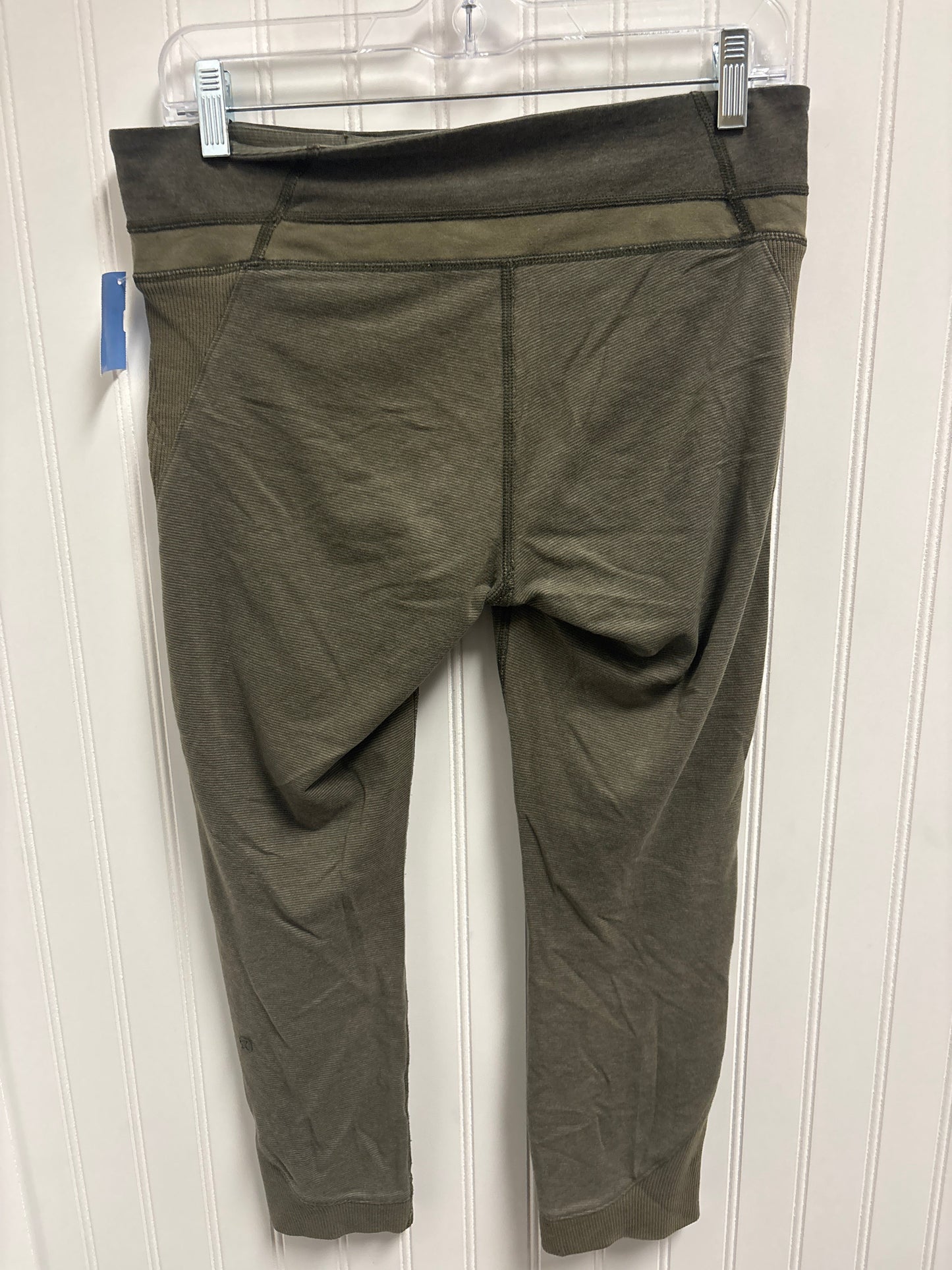 Athletic Leggings Capris By Lululemon In Green, Size: M