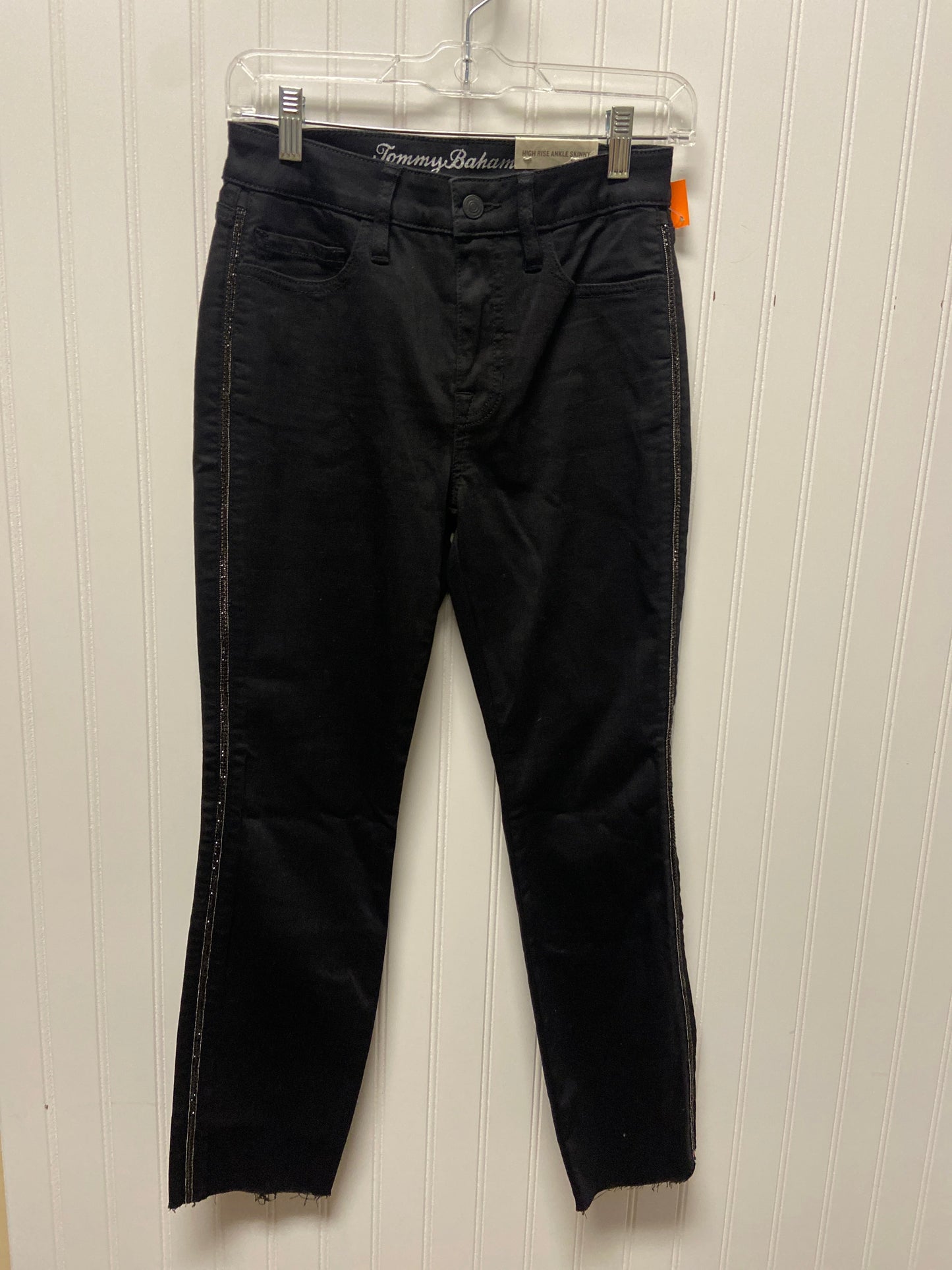 Jeans Straight By Tommy Bahama In Black Denim, Size: 2