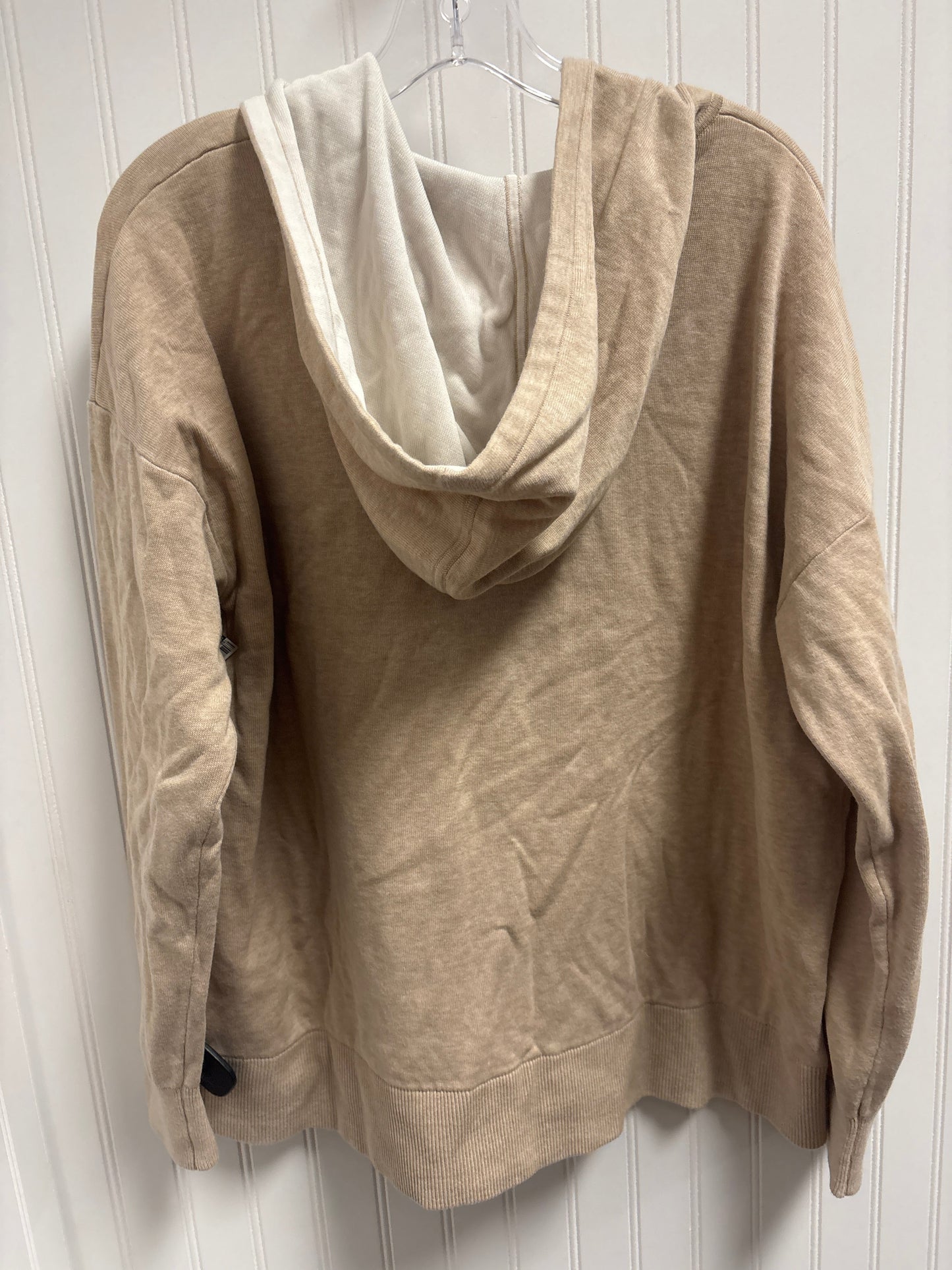 Sweatshirt Hoodie By Banana Republic In Beige, Size: Xl