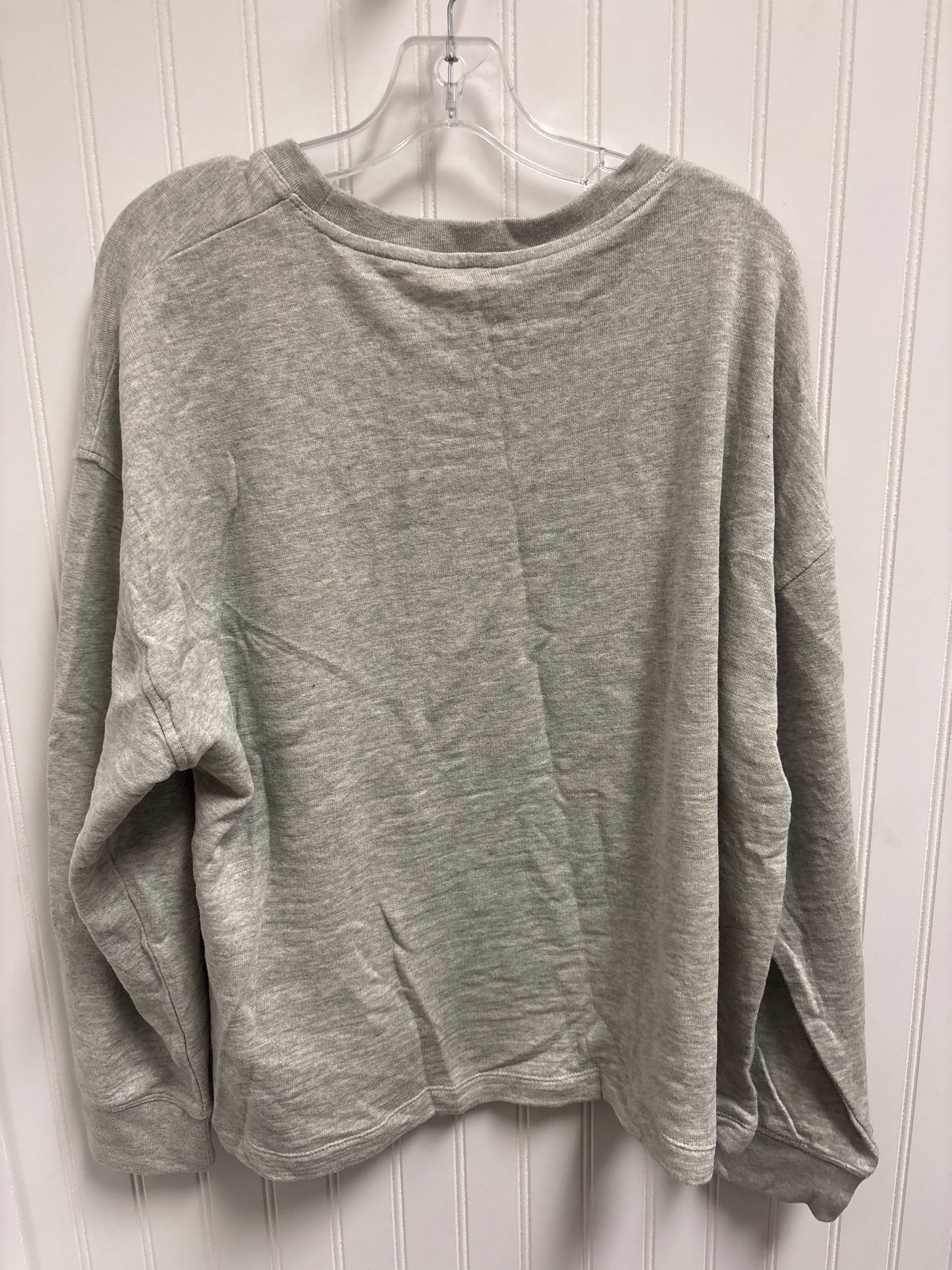 Sweatshirt Crewneck By J. Crew In Grey, Size: 1x