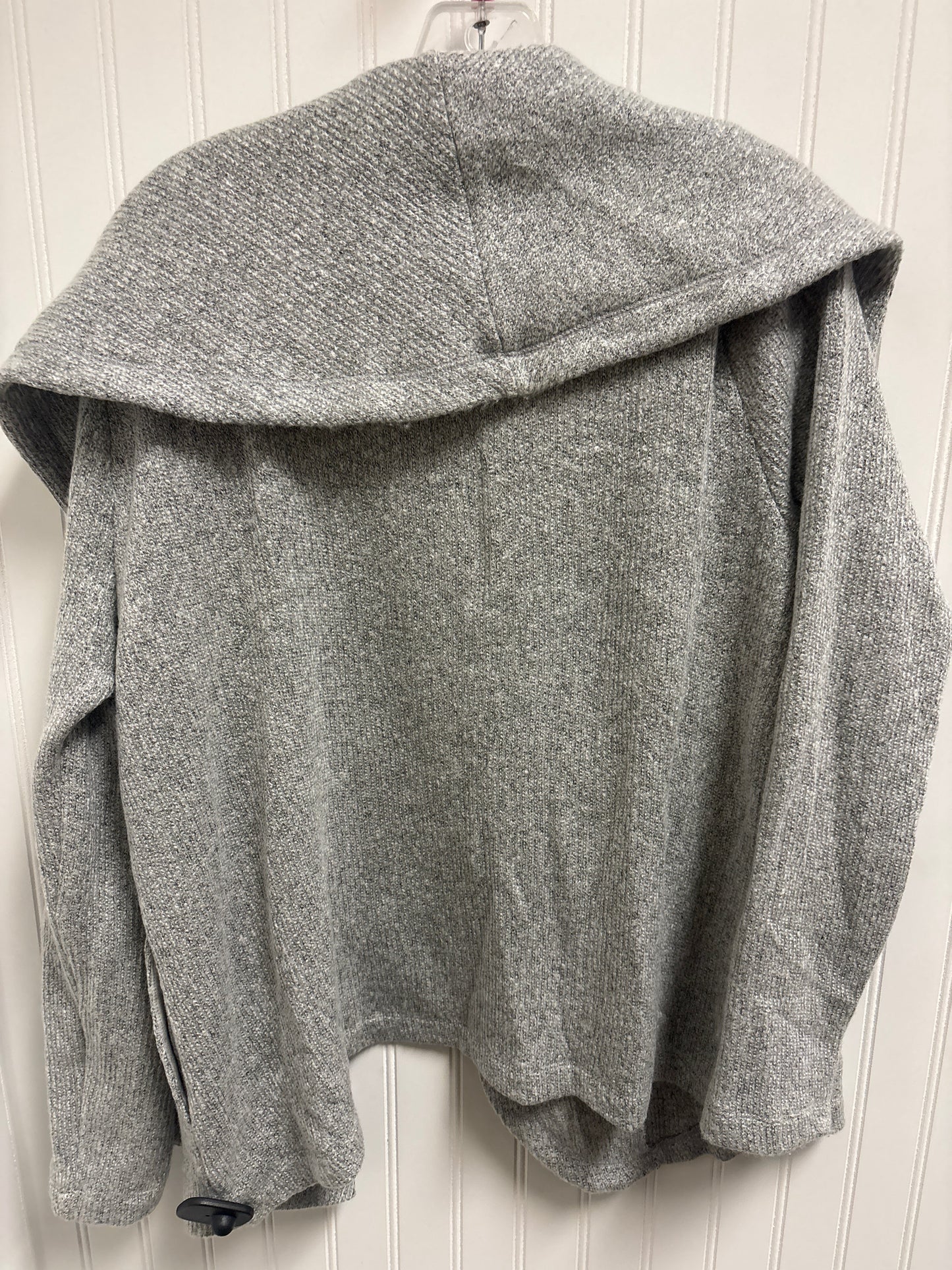 Sweater Cardigan By Loft In Grey, Size: L