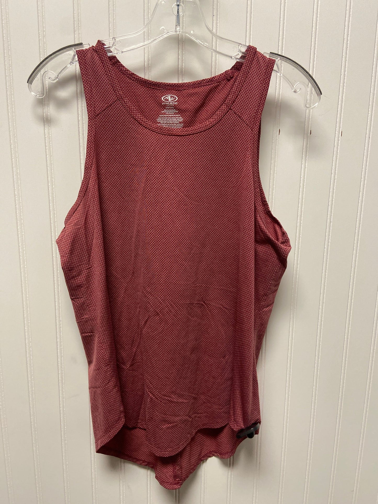 Athletic Tank Top By Athletic Works In Red, Size: S