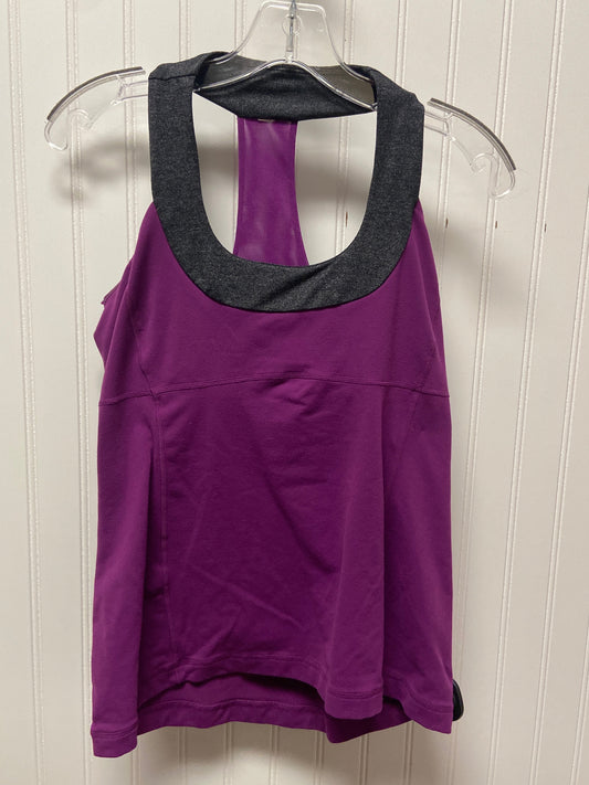 Athletic Tank Top By Lululemon In Purple, Size: M