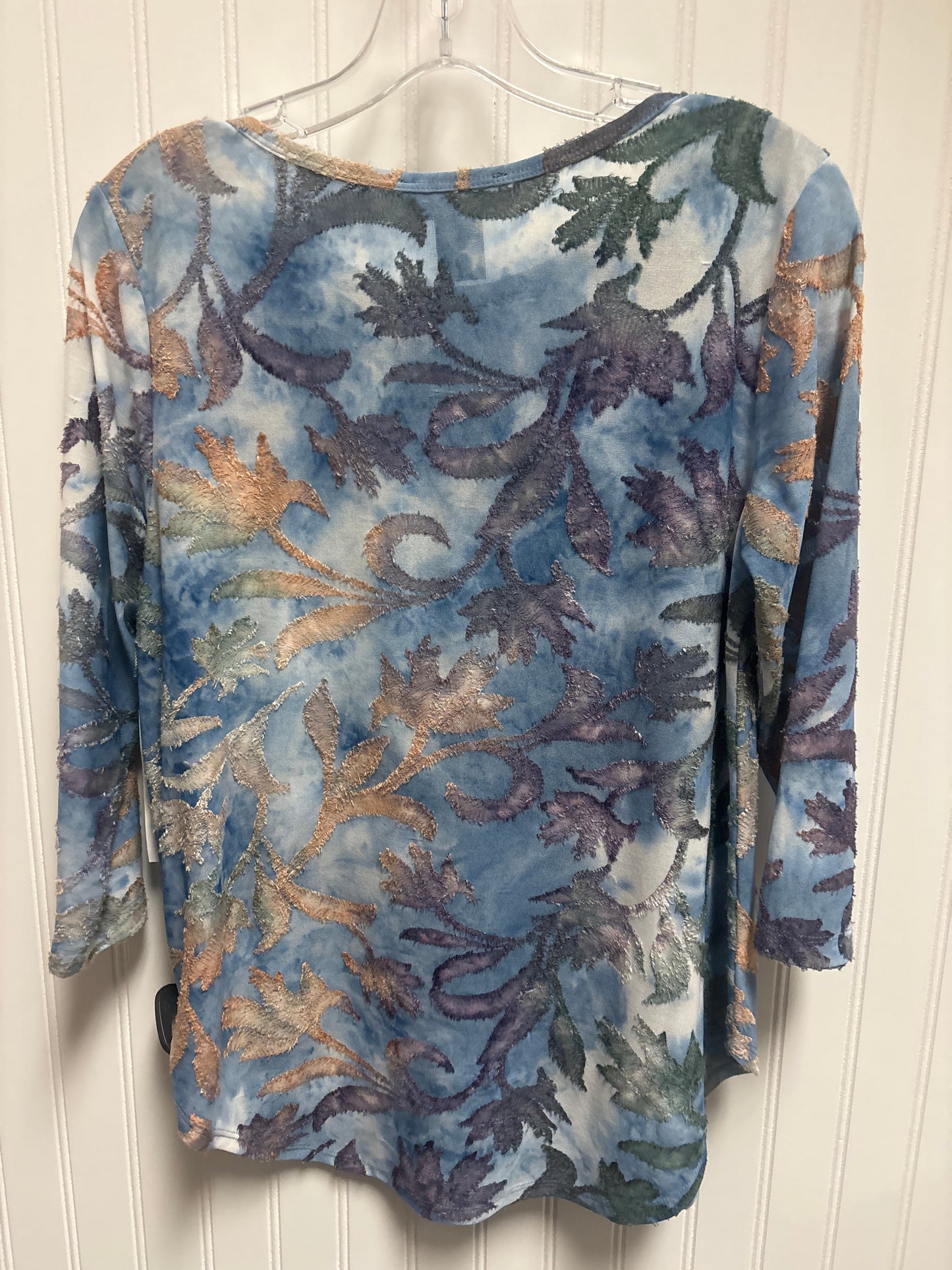 Top Long Sleeve By Karen Kane In Blue, Size: Sp