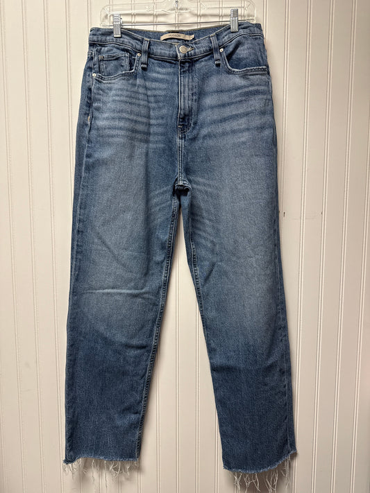 Jeans Straight By Hudson In Blue Denim, Size: 12