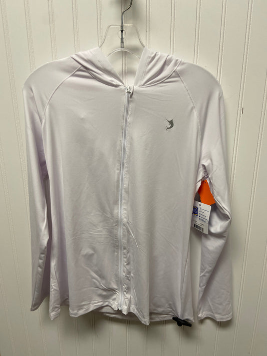 Athletic Jacket By Reel Legends In White, Size: M