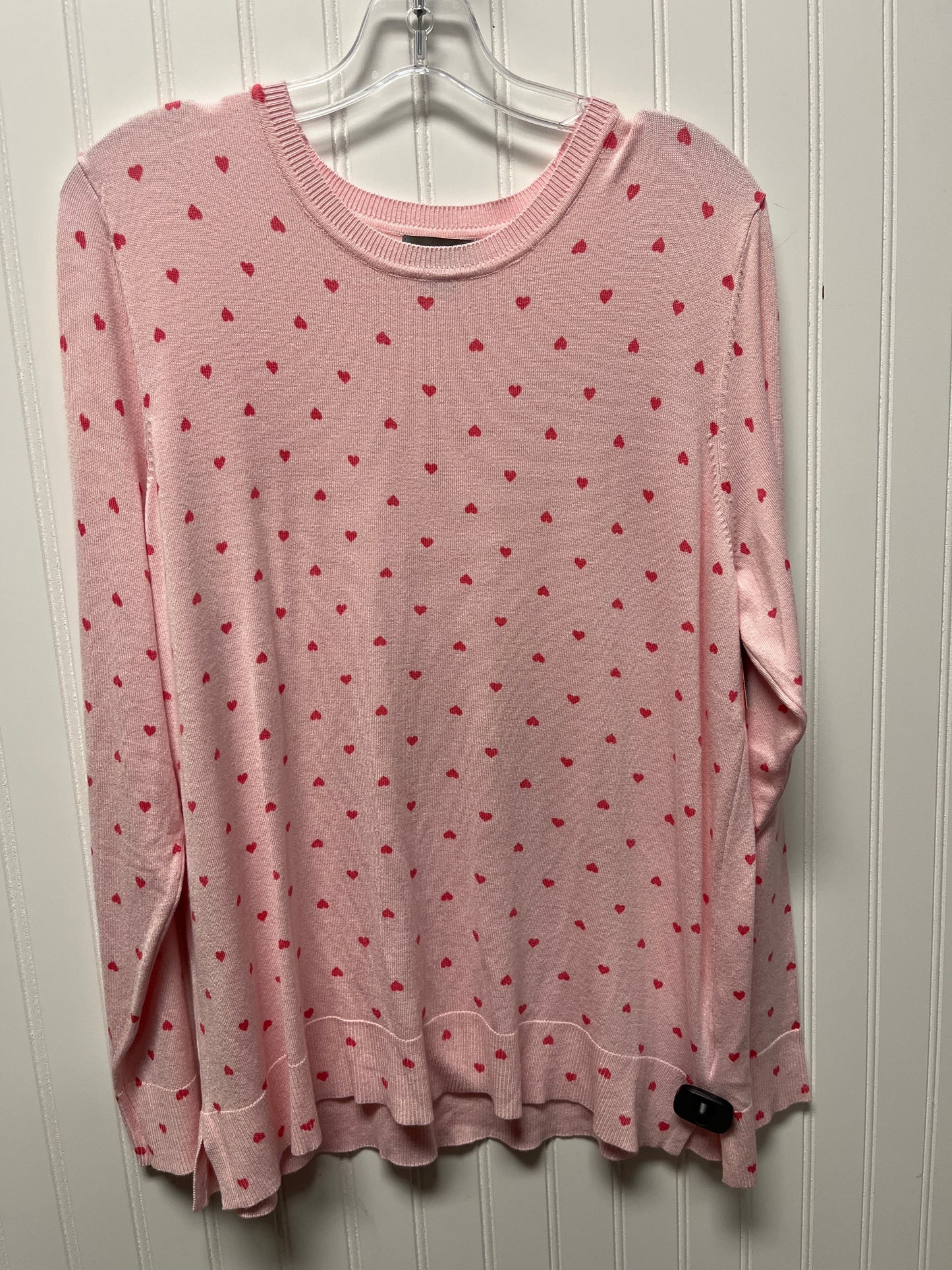 Sweater By Style And Company In Pink, Size: Xl