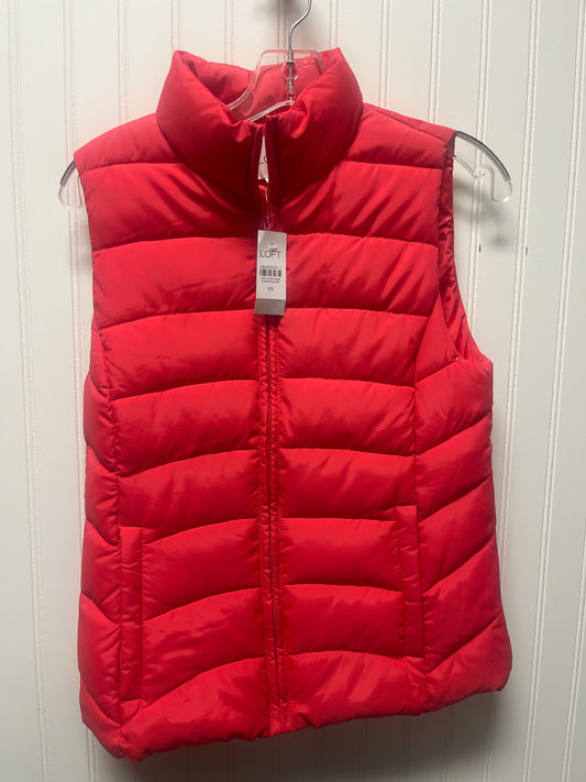 Vest Puffer & Quilted By Loft In Red, Size: Xs