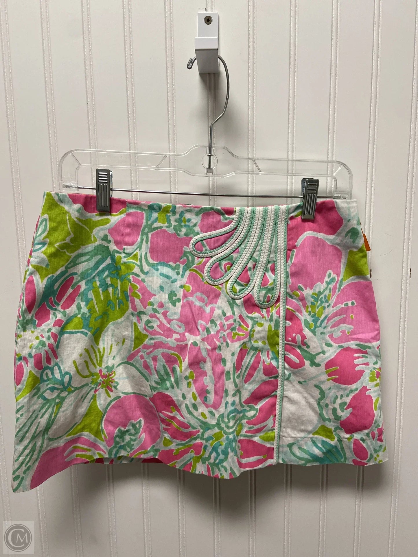 Skirt Designer By Lilly Pulitzer In Green & Pink, Size: 4