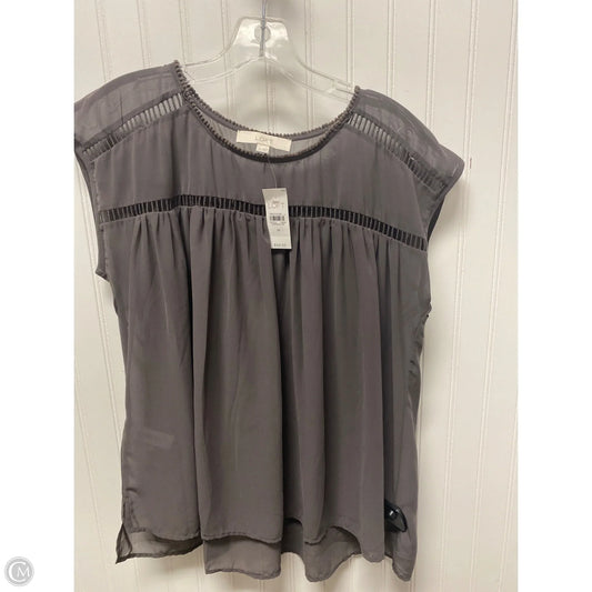 Top Sleeveless By Loft In Brown, Size: M