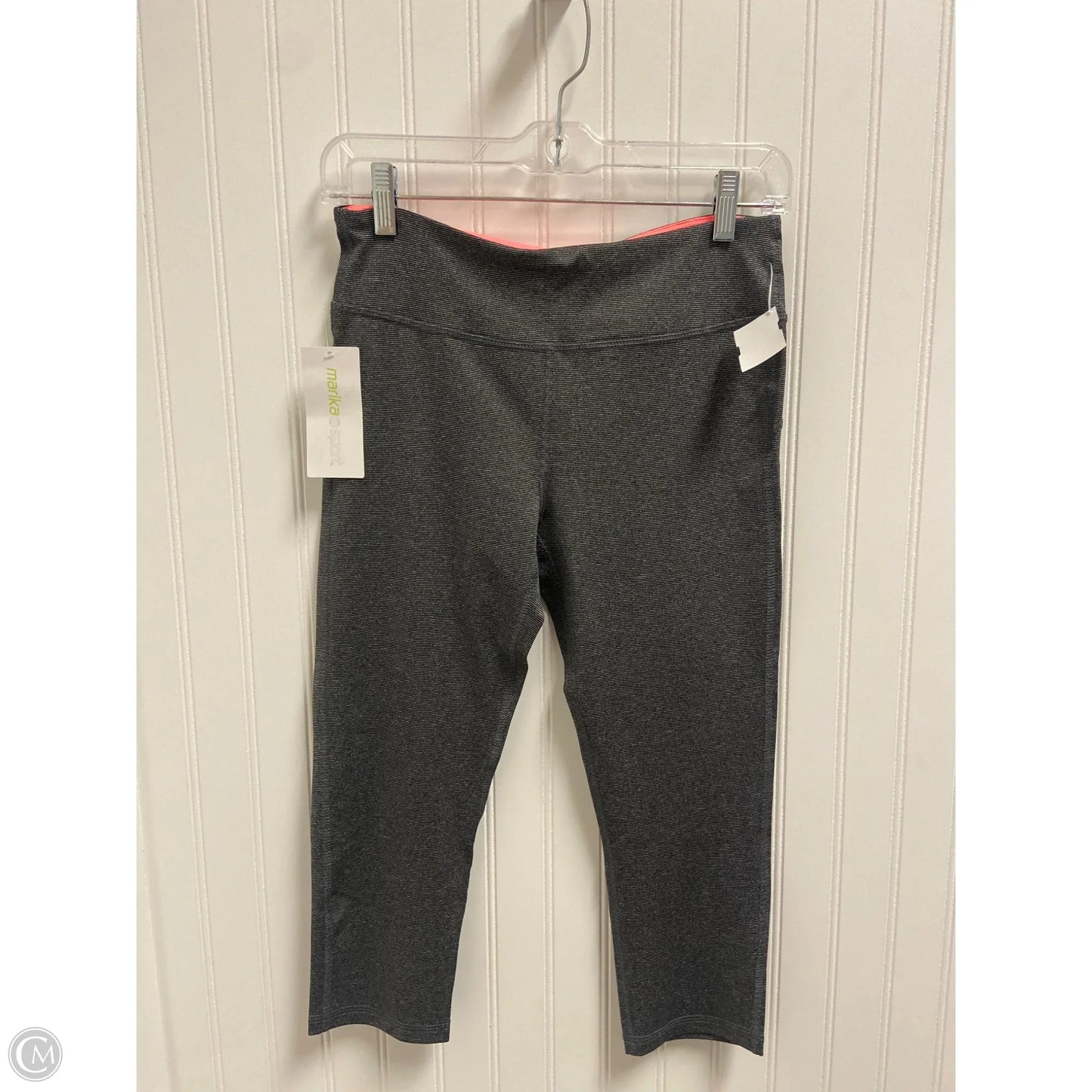 Athletic Leggings Capris By Marika In Grey, Size: S