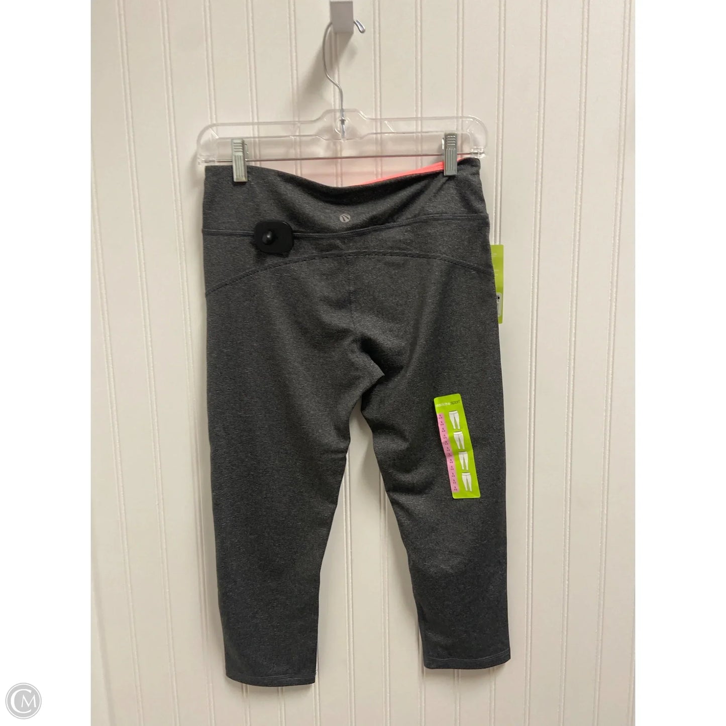 Athletic Leggings Capris By Marika In Grey, Size: S