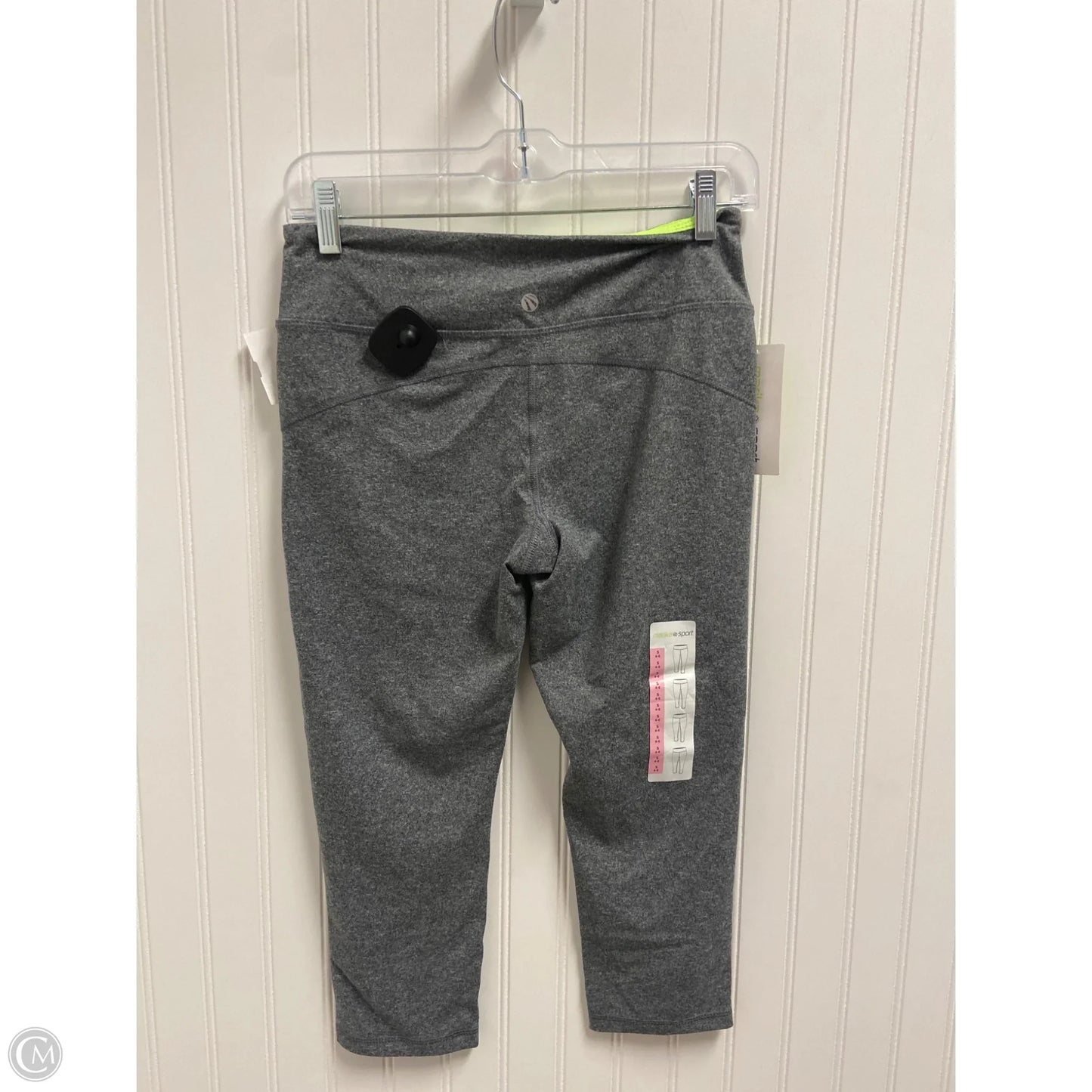 Athletic Leggings Capris By Marika In Grey, Size: S