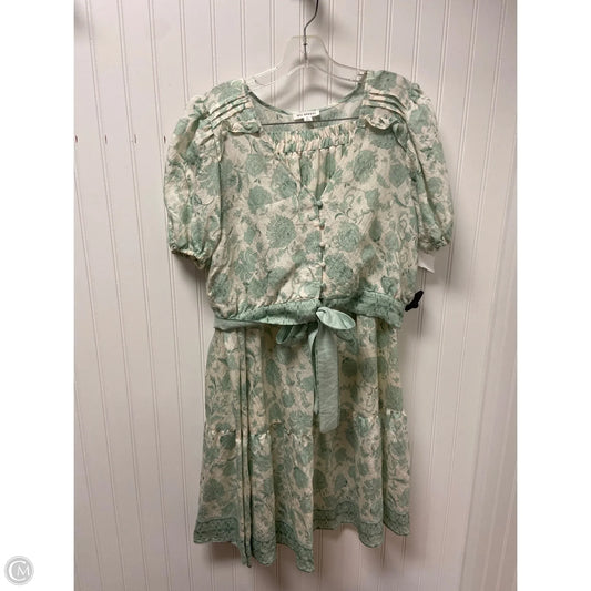 Skirt Set 2pc By Blu Pepper In Green & White, Size: L