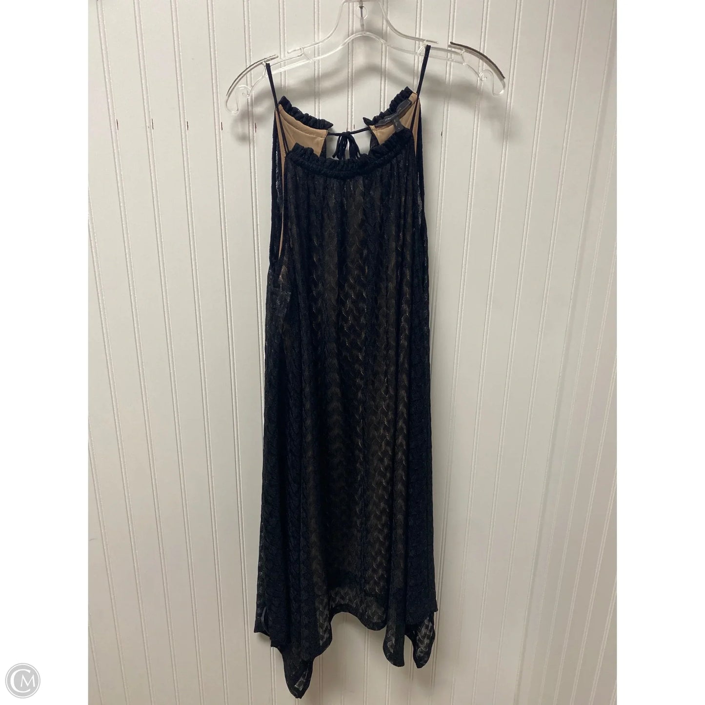 Dress Party Midi By Bcbgmaxazria In Black & Tan, Size: M