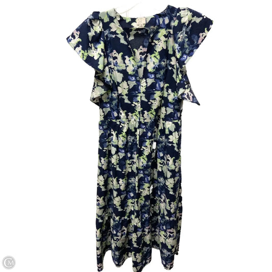 Dress Casual Maxi By A New Day In Blue & Green, Size: M