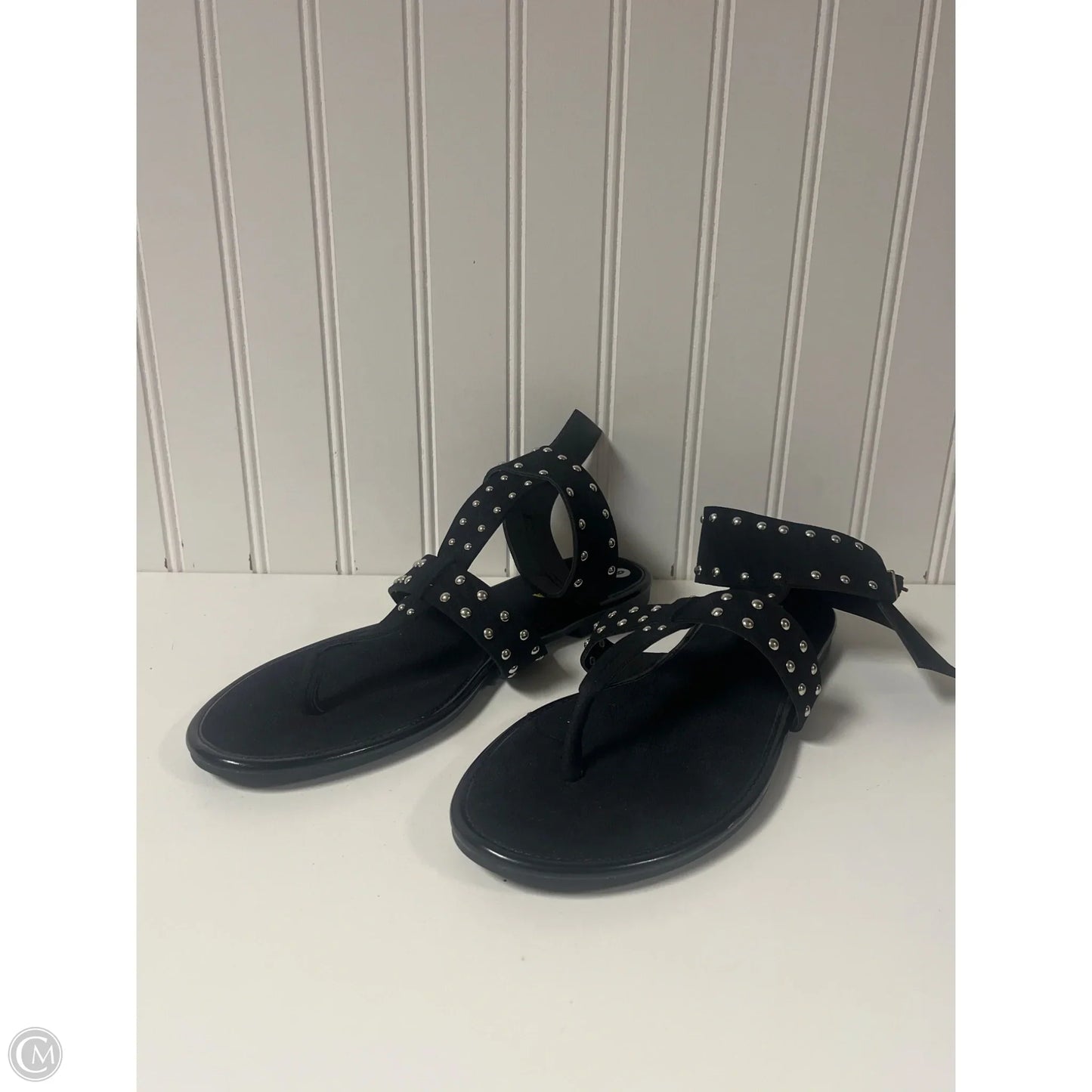 Sandals Flats By Fashion Nova In Black, Size: 9