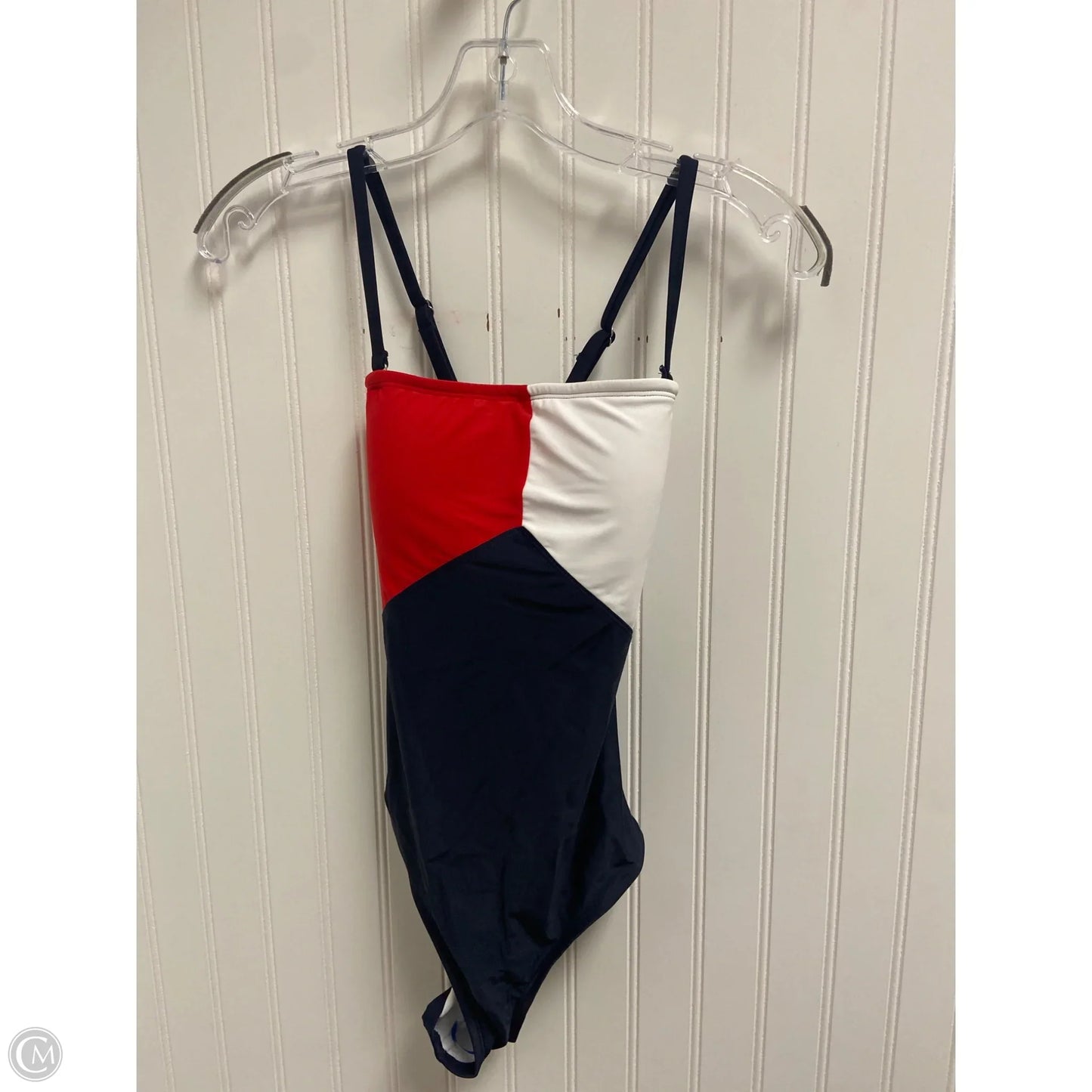 Swimsuit By Tommy Hilfiger In Blue & Red & White, Size: M