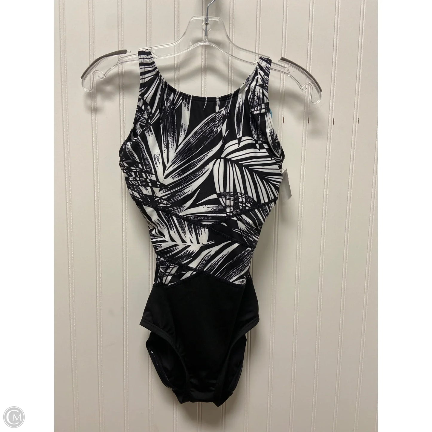 Swimsuit By Clothes Mentor In Black & White, Size: M