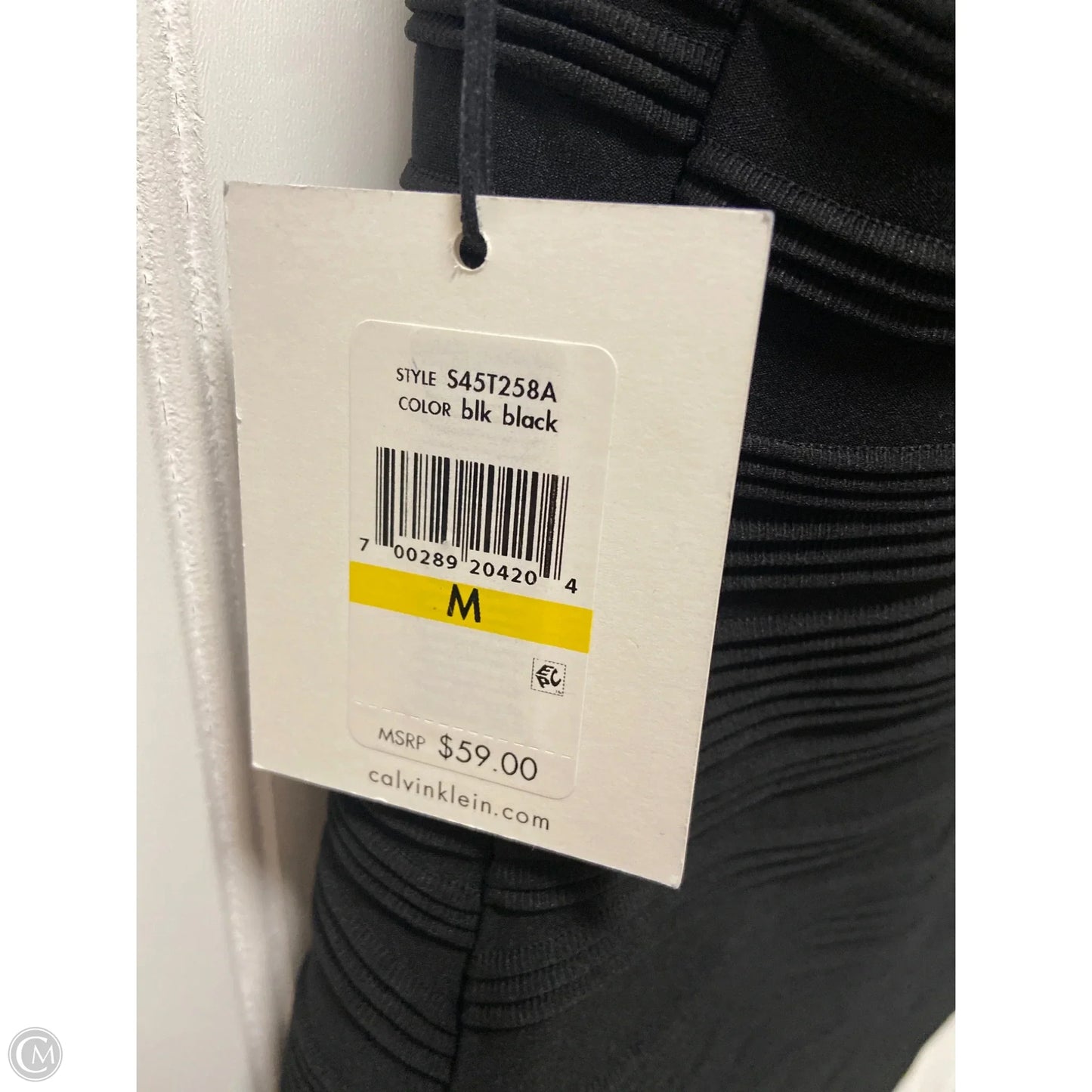 Top Sleeveless By Calvin Klein In Black, Size: M