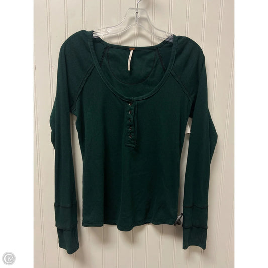 Top Long Sleeve Basic By Free People In Green, Size: L