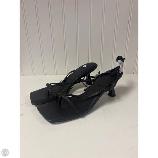 Sandals Heels Kitten By Forever 21 In Black, Size: 8