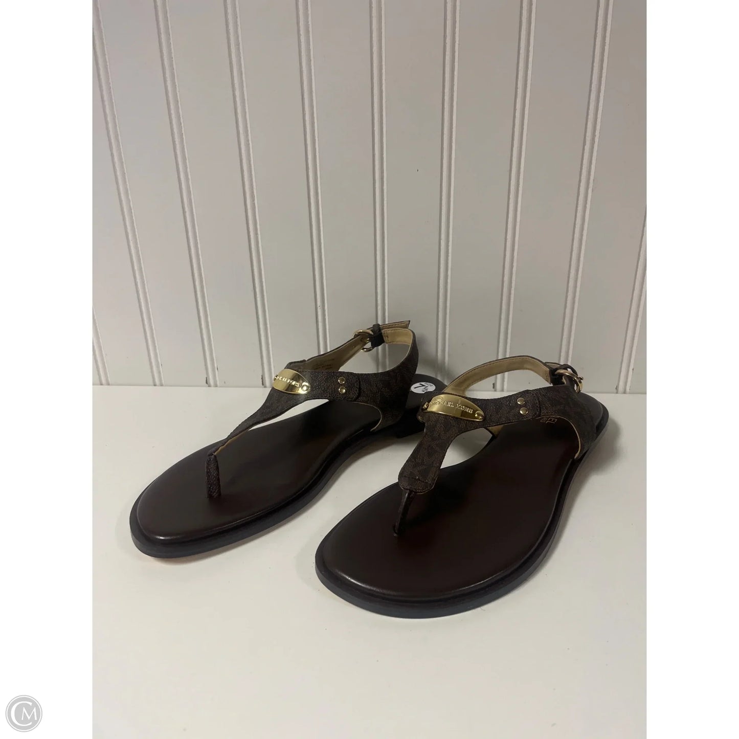 Sandals Designer By Michael Kors In Brown, Size: 7.5