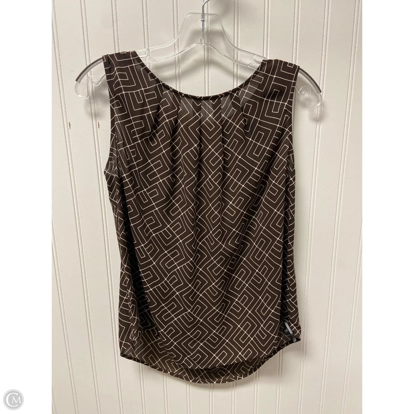 Top Sleeveless Basic By Worthington In Brown, Size: Mp