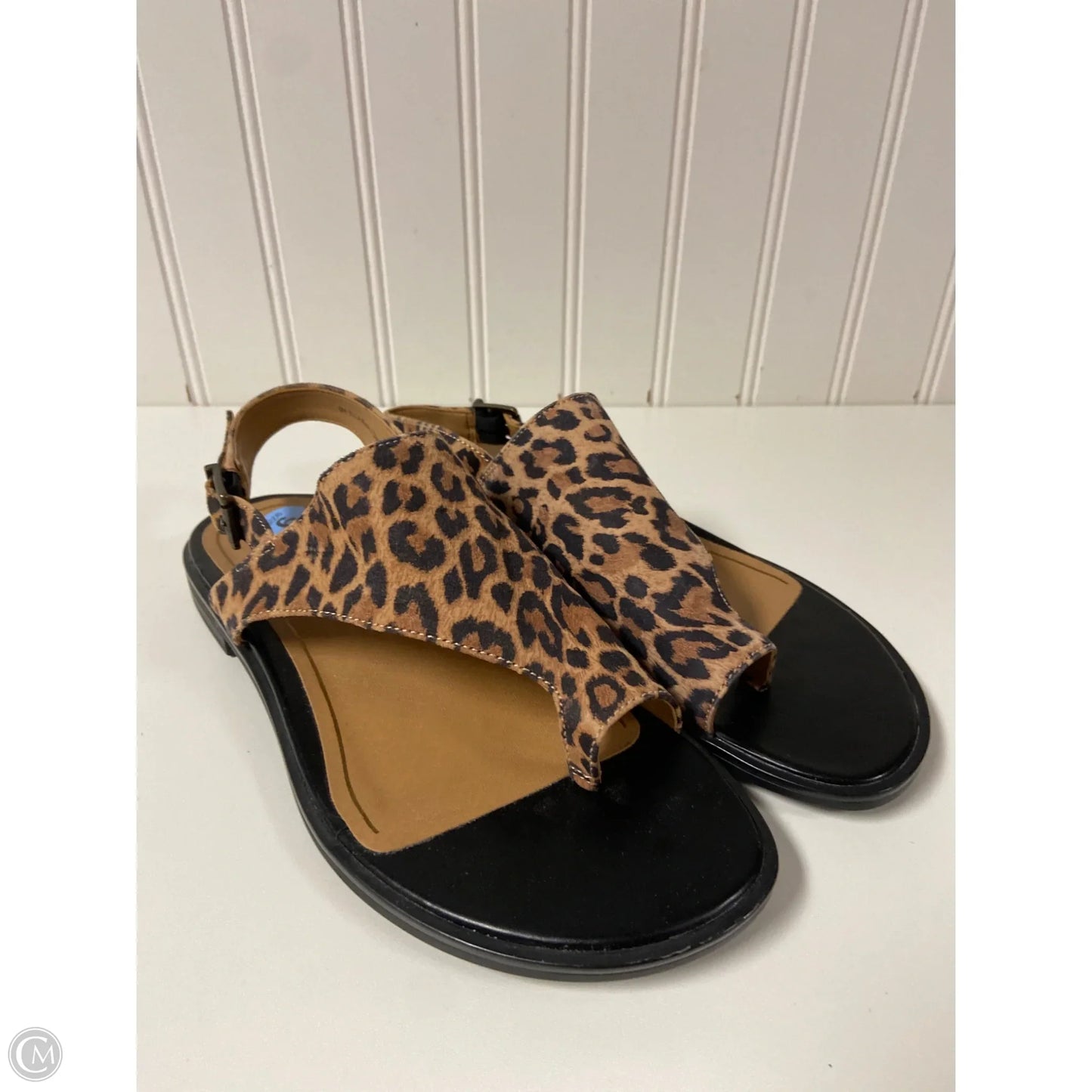 Sandals Flats By Vionic In Animal Print, Size: 6