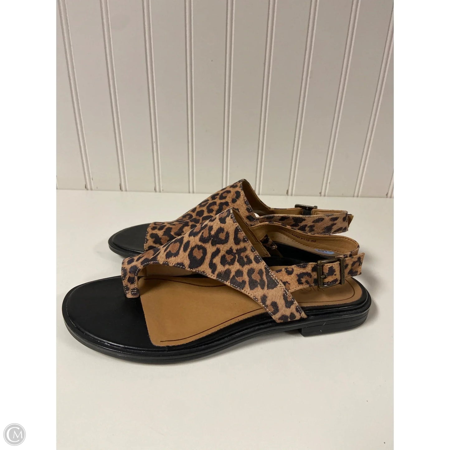 Sandals Flats By Vionic In Animal Print, Size: 6