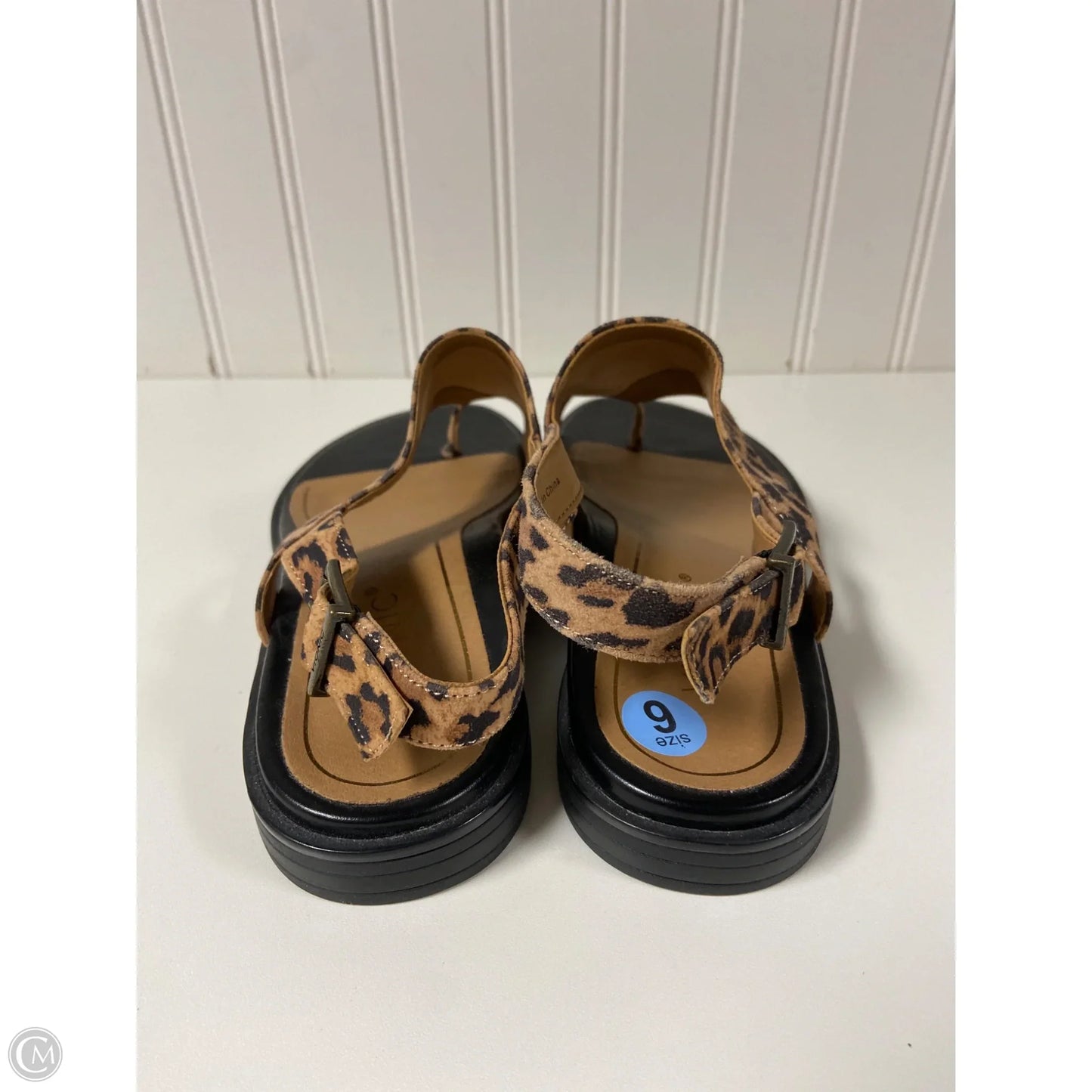 Sandals Flats By Vionic In Animal Print, Size: 6