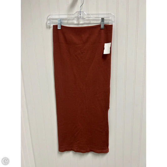 Skirt Midi By Fabletics In Orange, Size: 8