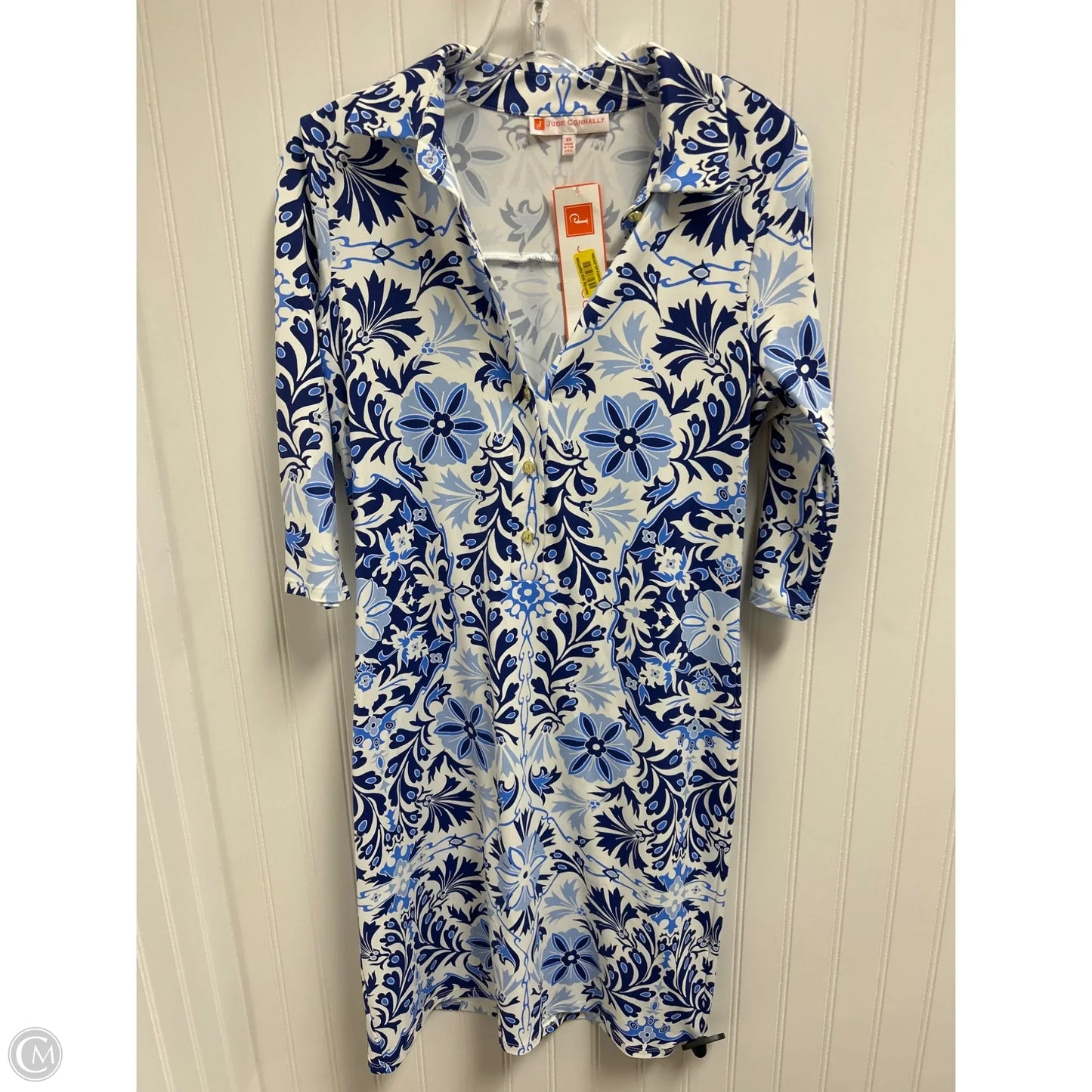 Dress Casual Short By Jude Connally In Blue & White, Size: Xs