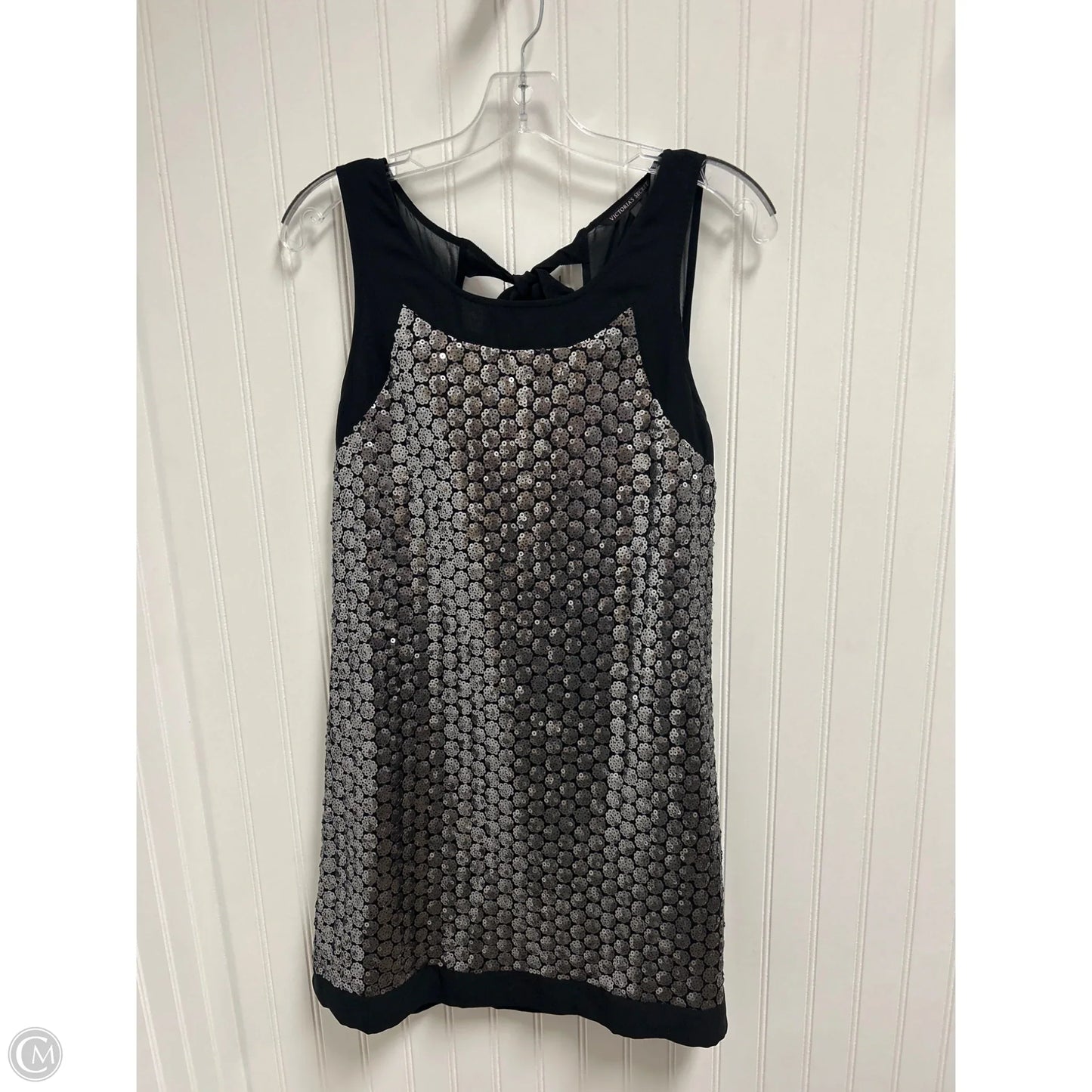 Dress Party Short By Victorias Secret In Black & Silver, Size: Sp