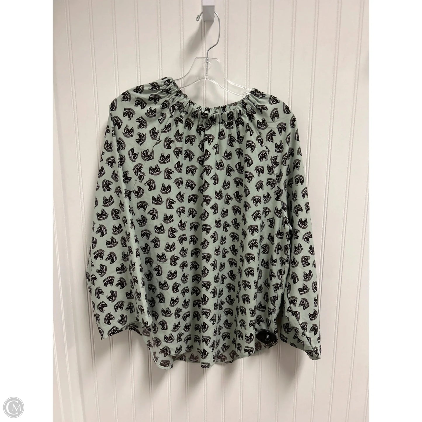 Top Long Sleeve By Ann Taylor In Blue, Size: M