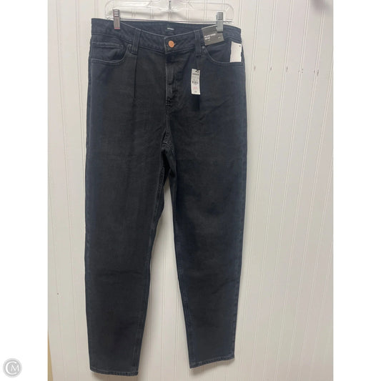 Jeans Straight By Express In Black Denim, Size: 10